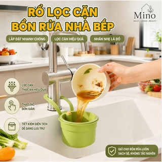 Rổ Lọc Rác Treo Bồn Rửa Chén Nhà Bếp - Giỏ Lọc Cặn Thức Ăn, Rửa Rau Củ Quả Tiện Lợi