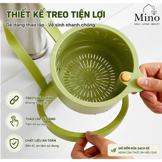 Rổ Lọc Rác Treo Bồn Rửa Chén Nhà Bếp - Giỏ Lọc Cặn Thức Ăn, Rửa Rau Củ Quả Tiện Lợi