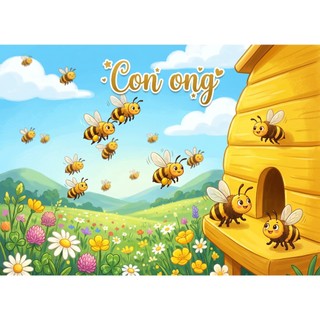 COMBO 4 Tranh ghép A3 chủ đề côn trùng TooYoo TG0150