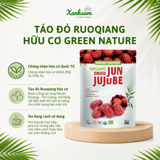 Táo Đỏ Hữu Cơ Green Nature 500g - Xanhsam Natural & Organic