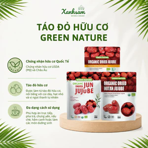 Táo Đỏ Hữu Cơ Green Nature 500g - Xanhsam Natural & Organic