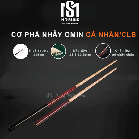 Cơ Phá Nhảy Bida Gậy phá nhảy bida Bi-a 3 Khúc Chuyên Nghiệp Giá Rẻ Nhất Cho CLB - MR SUNG