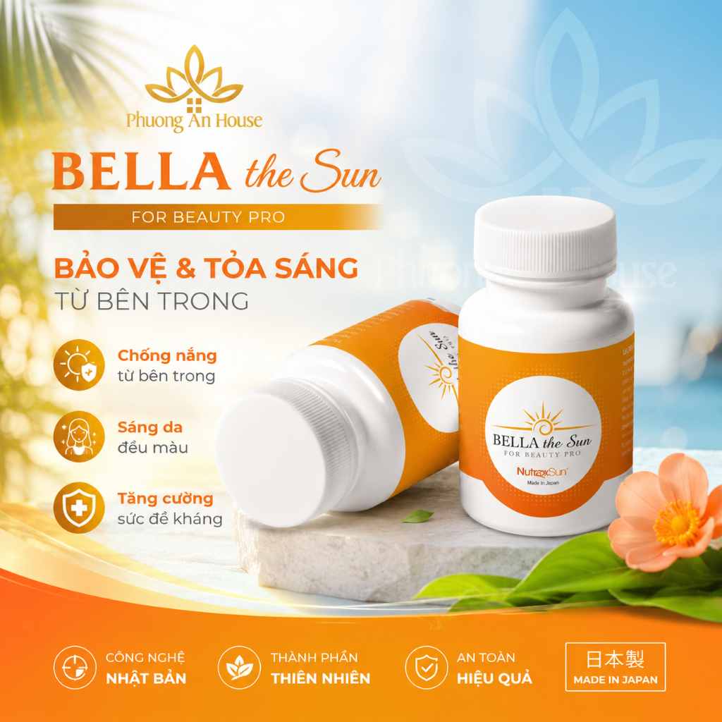 Viên uống Bella The Sun chống nắng và giảm sạm nám 30 viên