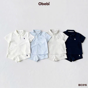 Bộ Cộc Polo Dry Khô Nhanh Thêu Thỏ Obebi Thời Trang Hè Cho Bé Trai Bé Gái từ 8kg - 22kg BC315
