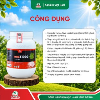 [ MUA 5 TẶNG 2 ] Phân Bón Dasshu Z1000 Chính Hãng Hỗ Trợ Ra Rễ Bung Đọt, Lá Xanh Dày DẹpTăng Năng Suất