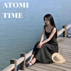 Đầm Hai Dây Xòe Tôn Dáng Đi Tiệc Sang Trọng Màu Đen Form Dài V2D