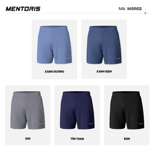 COMBO 2 Quần Short Nam MENTORIS Vải Coolmax Siêu Thoáng Khí, Co Giãn 4 Chiều, Form Thể Thao CB2MSR02