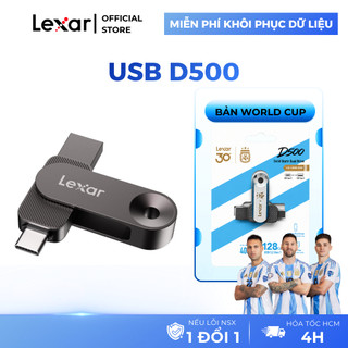 USB 3.2 Gen 1 128GB/ 256GB/ 512GB Lexar D500 Type-C/ Type-A, tốc độ 400Mb/s, Bảo hành 5 năm