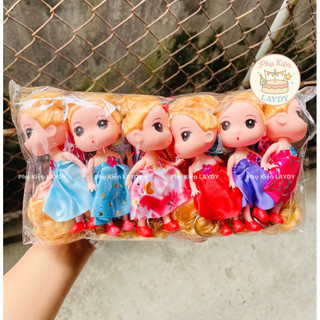 Combo 10 búp bê chibi không váy, có váy trang trí bánh kem, phụ kiện bánh sinh nhật- Phụ Kiện Trang Trí Bánh [FREESHIP🚗]