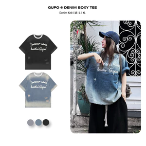 Áo Thun Denim Wash Limitless Club GUPO Form Boxy Unisex Local Brand – ATJ01