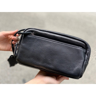 Clutch cầm tay nam da bò , túi golf xách tay, ví có quai xách 2 ngăn da thật,  sang trọng, đẳng cấp da bò 100%
