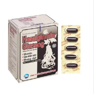 => Viên Uống Nhân Sâm & Vitamin PV Pharma Homiginmin Ginseng Hỗ Trợ Tăng Đề Kháng, Giảm Mệt Mỏi 60 Viên