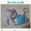 Móc khóa cá đuối - handmade len - crochet - amigurumi