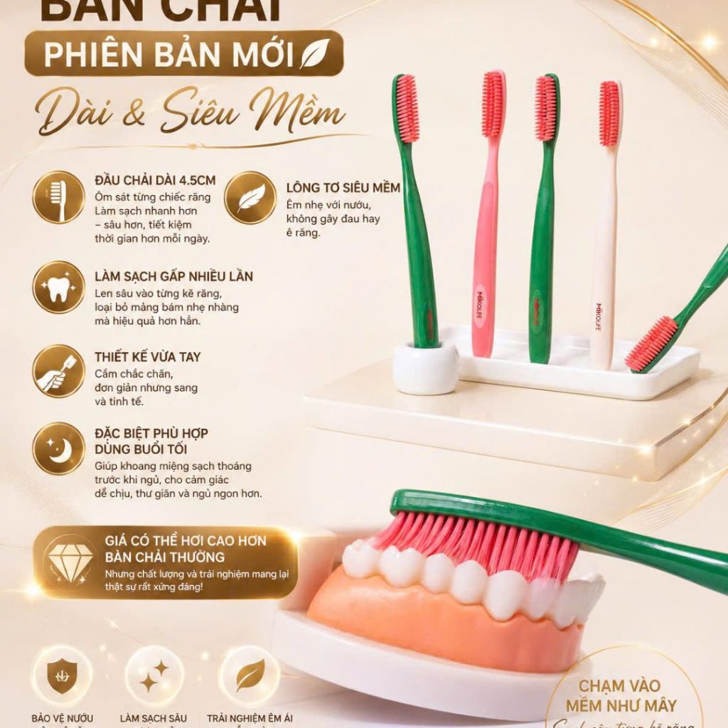 BÀN CHẢI ĐÁNH RĂNG PHIÊN BẢN NÂNG CẤP ĐÃ ĐƯỢC CẢI TIẾN+ MỤA 2 TẶNG BAO TAY CHỐNG NẮNG