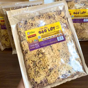 Cơm Cháy Gạo Lứt Siêu Ruốc Ninh Bình Vàng - Túi 250g | Đồ ăn vặt - Đại Long Foods