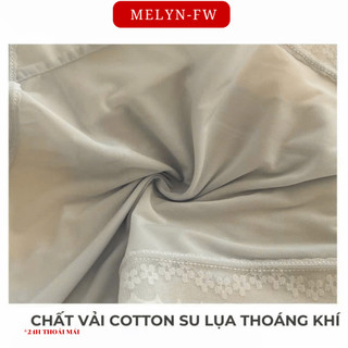 10 Quần lót nữ su lụa siêu mỏng không lộ viền co giãn phối ren hoa MELYN - FW thoáng mát gợi cảm Q0717