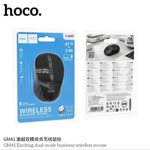 Chuột bluetooth hoco GM41 kết nối blueooth và usb 2.4G.