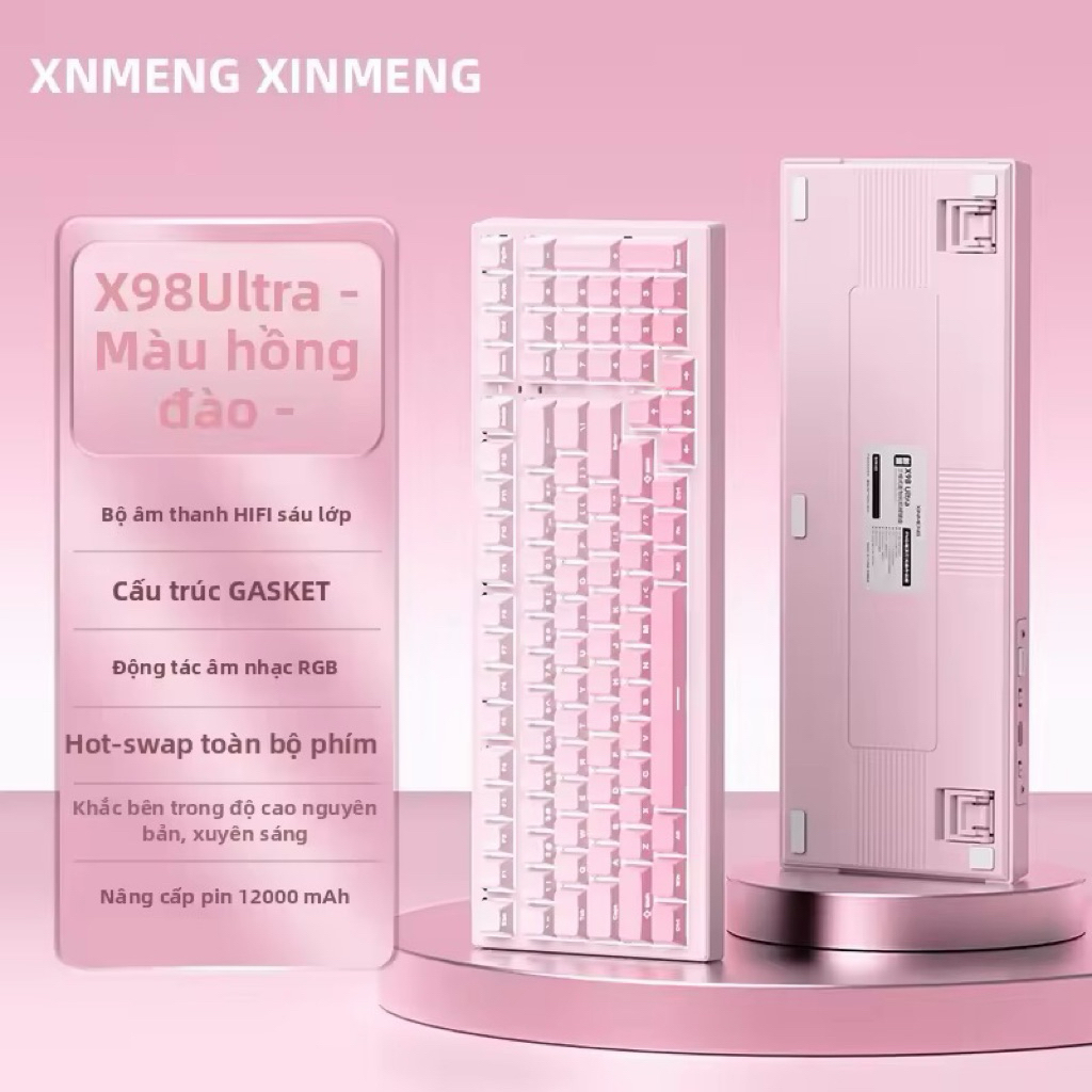 [Hoả tốc] Bàn Phím Cơ Xingmen M75 V2 Silent | Gasket Mount | Hotswap Full Phím | RGB 16 Triệu Màu | 3 Mode | Pin 7000mAh | BigBuy360 - bigbuy360.vn