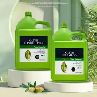 Dầu Cặp Gội - Xả OLIVE 5000ml x 2 Siêu Mềm Mượt - Phục Hồi Tóc Khô,Xơ,Chẻ Ngọn- Tóc Hư Tổn Do Làm Hóa Chất.
