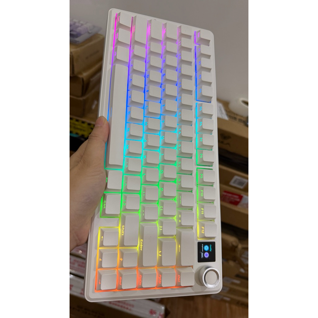 [Hoả tốc] Bàn phím cơ Aula F75 full phím mạch xuôi LED RGB 3 mode kết nối hotswap 5 pin bàn phím Aula F75 | BigBuy360 - bigbuy360.vn