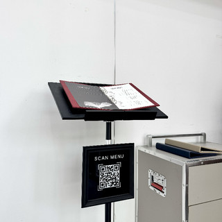 Giá Để Menu Đứng Gắn QR Bằng Gỗ, Bảng Menu Đứng Gắn QR, Standee Menu A3 Gỗ, Kệ Menu Đứng, Giá Đỡ Menu Kèm QR