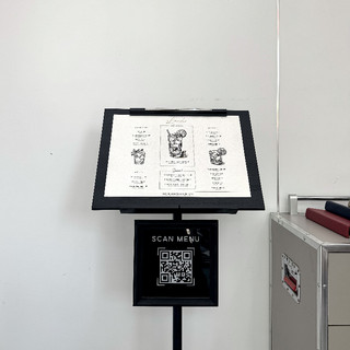 Giá Để Menu Đứng Gắn QR Bằng Gỗ, Bảng Menu Đứng Gắn QR, Standee Menu A3 Gỗ, Kệ Menu Đứng, Giá Đỡ Menu Kèm QR