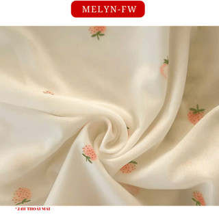 Set 5 Quần lót nữ su lụa thạch băng tàng hình cạp vừa họa tiết hình trái dâu siêu xinh MELYN-FW Q046