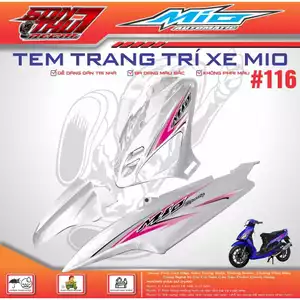 TEM XE MIO SPORT #116 (CHẤT LIỆU CAO CẤP - SIÊU NÉT - SIÊU ĐẸP - SIÊU CUTE)