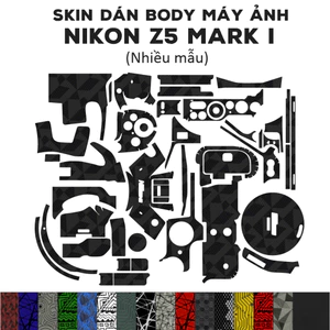 Skin 3M dán Nikon Z5 Mark I (Nhiều mẫu) | Miếng dán body máy ảnh chống bám vân tay bảo vệ máy Nikon Z5 khỏi bụi bẩ