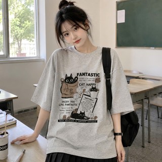Áo thun phông nam nữ tay lỡ unisex form rộng vải cotton khô dày dặn