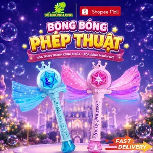 Đồ Chơi Gậy Phép Thuật Thổi Bong Bóng Công Chúa Tuyết Elsa Có Đèn Và Nhạc Tặng Nhiều Phụ Kiện Đồ Chơi Bé Gái BỐKHỦNGLONG