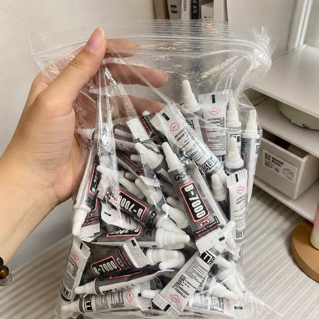 [10 Chai] Keo Dán B7000 Tuýp 5ml Chai Keo Nhỏ Dán Charm DIY Keo Dán Siêu Chắc Chống Nước Dán Nhựa Dán Sắt