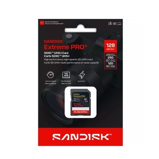 [MẪU MỚI] Thẻ nhớ Máy ảnh SDXC 128GB SanDisk Extreme Pro U3 V30 đọc 250MB/s ghi 120MB/s 4K UHD