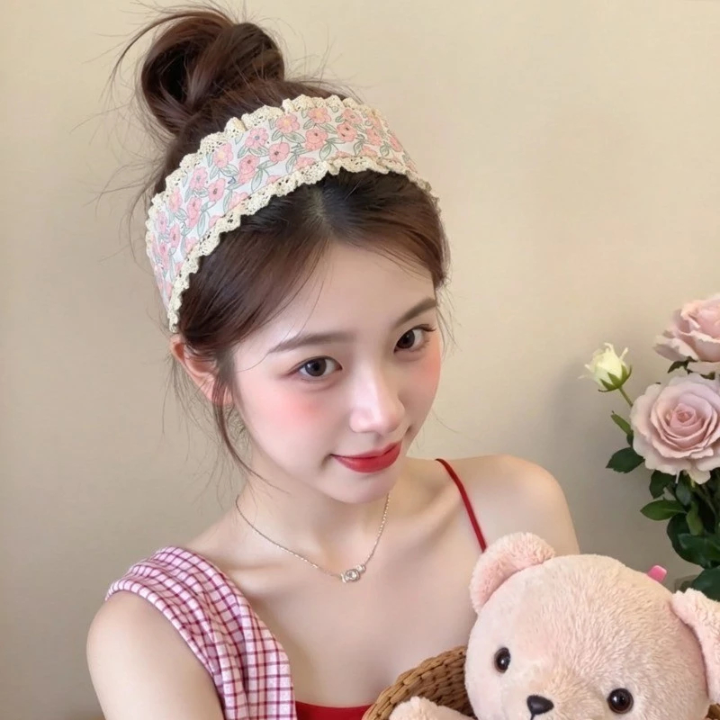 Băng Đô Dán Tóc Nhiều Họa Tiết Dễ Thương, Phong Cách Hàn Quốc Dễ Đeo, Có Khóa Dán