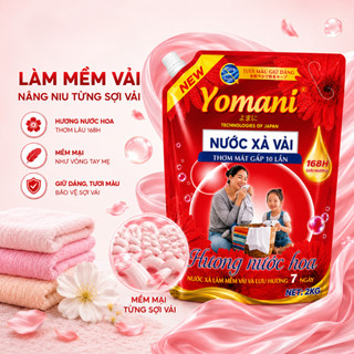 [DEAL HOT MUA 2 TẶNG 1] Mua 1 Nước Giặt YOMANI 5KG2 Tặng 1 Nước Xả 2KG Hương Hoa, Thơm Lâu, Mềm Vải