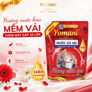 [DEAL HOT MUA 2 TẶNG 1] Mua 1 Nước Giặt YOMANI 5KG2 Tặng 1 Nước Xả 2KG Hương Hoa, Thơm Lâu, Mềm Vải