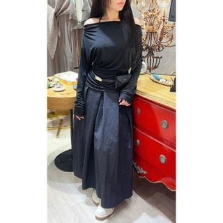 [HỎA TỐC] Áo Thun Nữ Trễ Vai Nhún Eo Form Ôm Tôn Dáng Phong Cách Hàn Quốc | Flow Drape Shoulder Top