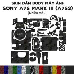 Skin dán máy ảnh Sony A7S Mark III (A7S3) (Nhiều mẫu) | Miếng dán Film 3M chống bám bẩn