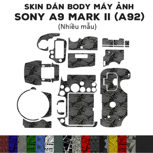 Skin 3M dán Sony A9 Mark II (A92) (Nhiều mẫu) | Miếng dán body máy ảnh chống bám vân tay Sony A9 Mark II (a92)