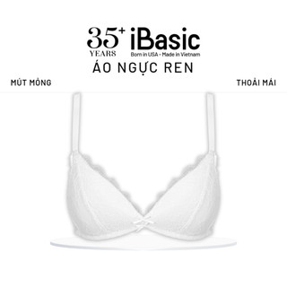 [MỚI - VC 15%] Áo ngực nữ iBasic không gọng mút mỏng full ren BRAY080
