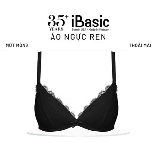 [MỚI - VC 15%] Áo ngực nữ iBasic không gọng mút mỏng full ren BRAY080