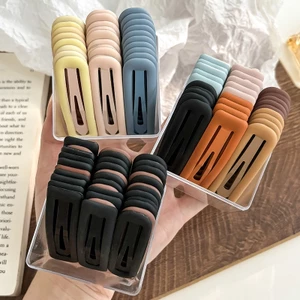 Set kẹp tóc trơn pastel dễ thương