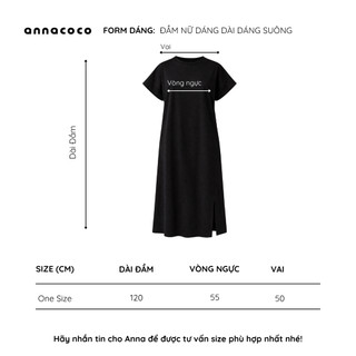 [HỎA TỐC] Đầm Thun Nữ Dáng Suông Tay Ngắn Thiết Kế Basic Xẻ Tà Phong Cách Hàn Quốc - Anna Dress