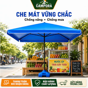 Dù Che Nắng Sân Vườn Gấp Gọn Cỡ Lớn Dùng Ngoài Trời | Chống UV Chống Thấm Nước | Phù Hợp Cho Vườn, Gian Hàng, Sân Thượng
