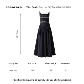 [HỎA TỐC] Đầm Hai Dây Dáng Dài Nhún Eo | Urban Dress