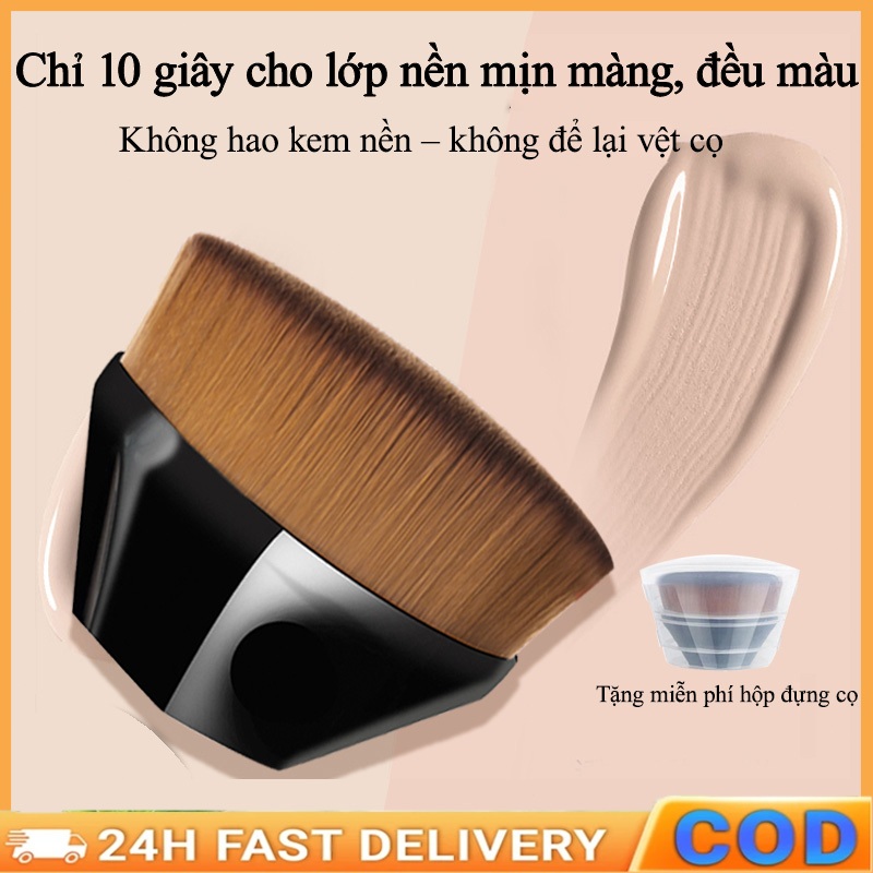 Cọ nền chuyên nghiệp có lông mềm mịn, không để lại vệt cọ, tán nền đều, tạo lớp nền hoàn hảo