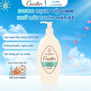 Dung Dịch Vệ Sinh Khử Mùi Thơm Mát CAVAILLÈS Fraicheur | Tươi Mát, Giảm Kích Ứng 250ml
