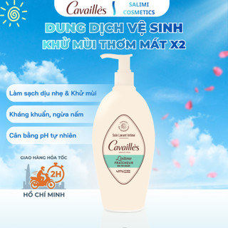 Dung Dịch Vệ Sinh Khử Mùi Thơm Mát CAVAILLÈS Fraicheur | Tươi Mát, Giảm Kích Ứng 250ml