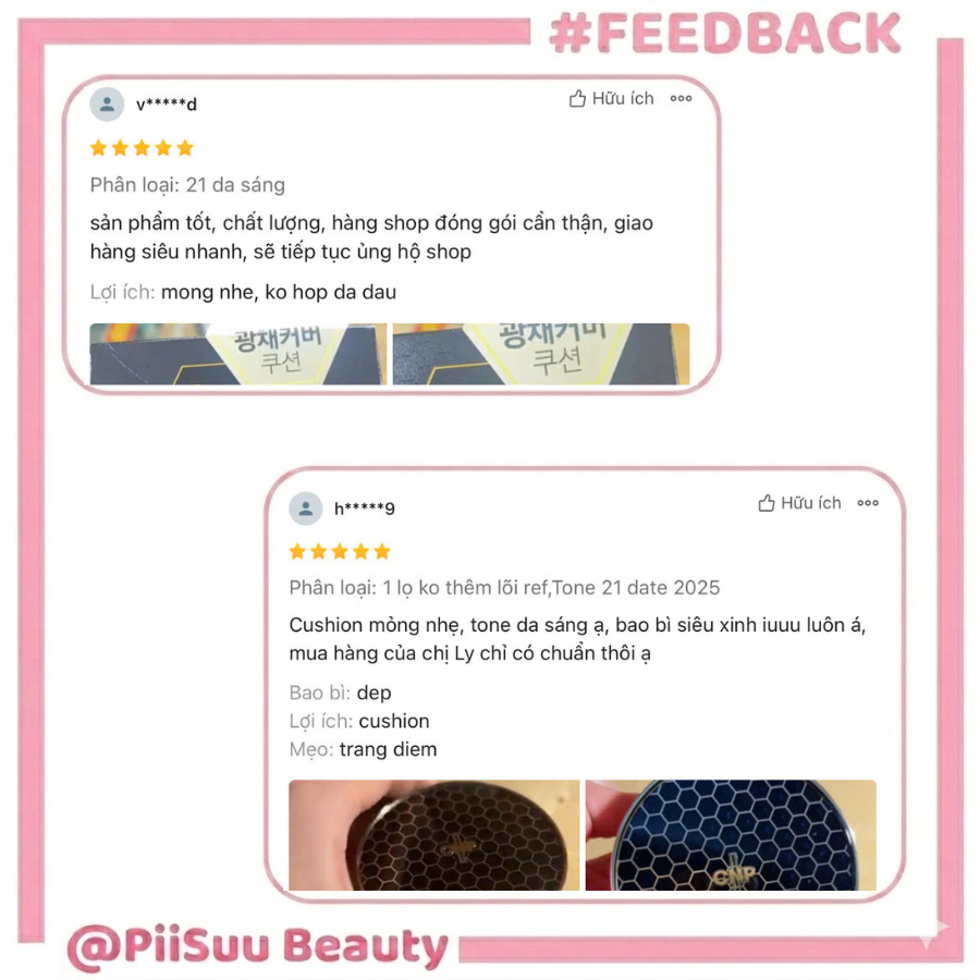 Phấn Nước CNP Laboratory Propolis Ampule In Cushion SPF50+/ PA+++ Chính Hãng Hàn Quốc