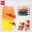 Bút Sơn Acrylic Marker Deli Dạng Roller Hộp Nhựa 24/36/48/60/84 Màu Vẽ Trên Mọi Chất Liệu An Toàn